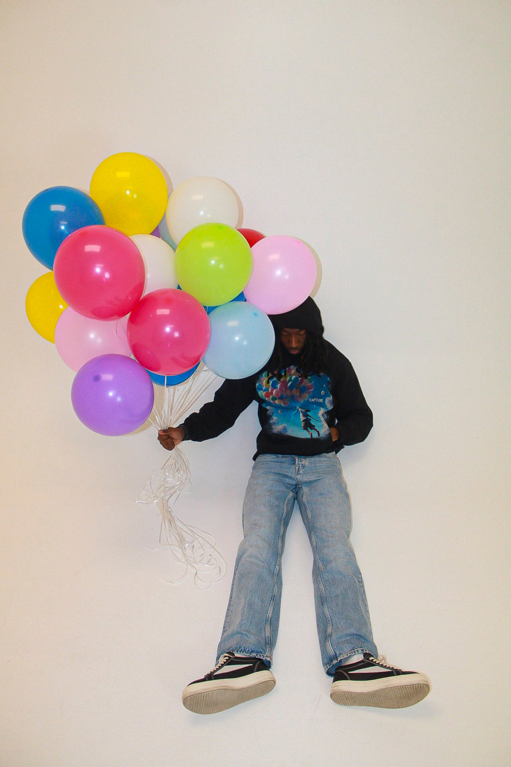 Black Float Away Hoodie