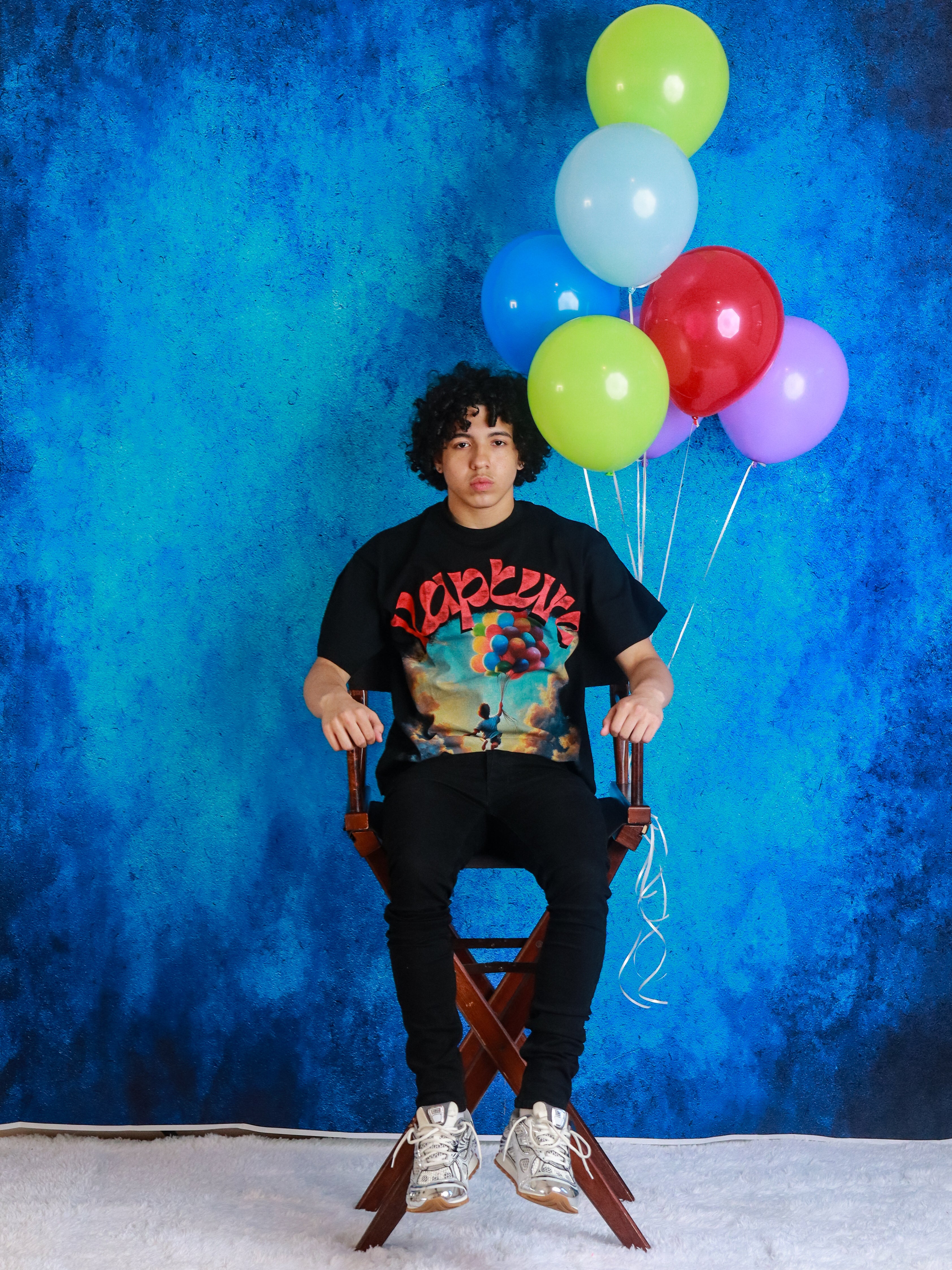 Black Float Away Tee