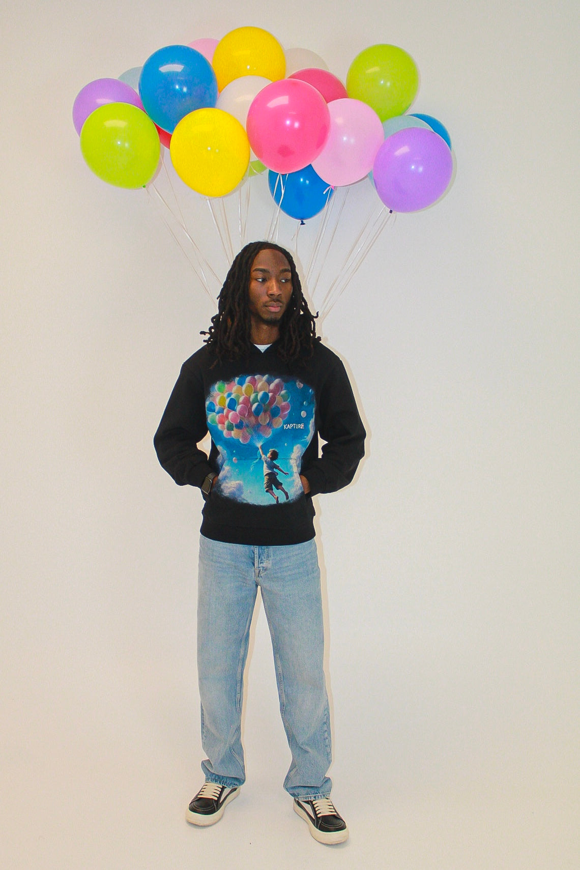 Black Float Away Hoodie