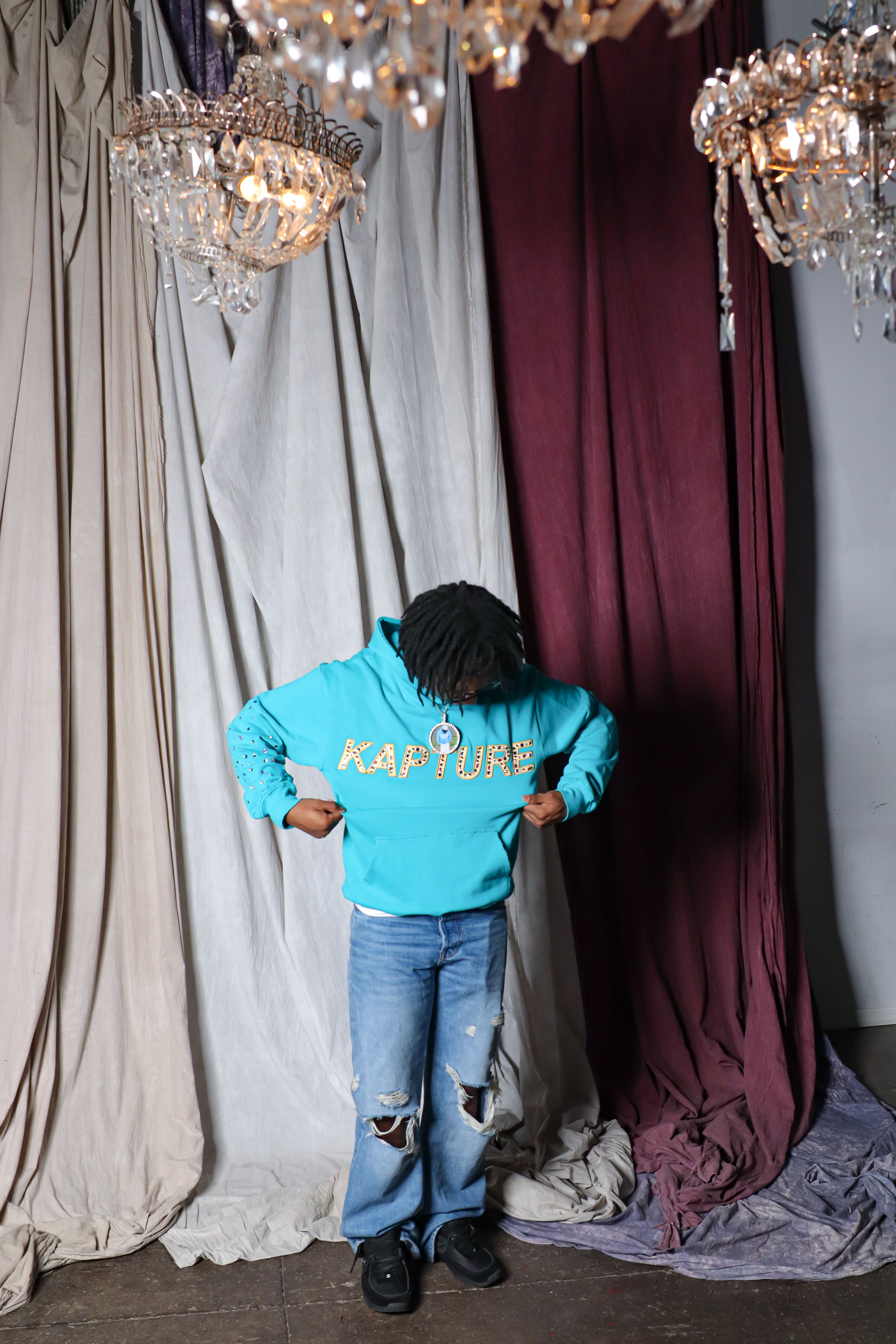 Teal Gem Hoodie